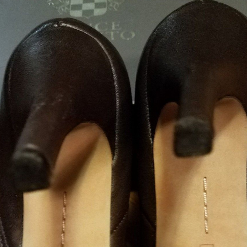 Vince Camuto Womens Brown Leather Platform Bootie - Picture 5 of 8